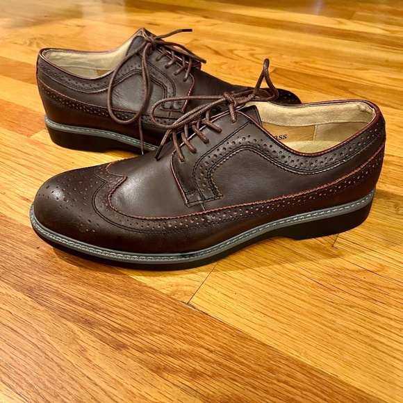NWOB G.H. Bass Windsor Cordovan Brown Leather Wingtip Oxford Shoes Size 11 M